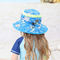 Hut-der Kinder der Hals-Klappen-Upf50+ breite der Rand-Hüte 43cm 100% Baumwolle