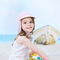 Ohrenschützer-Hüte der ODM-Hals-Abdeckungs-Baby-Sommer-Hut-Baumwolle43cm 55cm