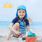Der blaue Farbjustierbare Kinder Sonnenschutz der Eimer-der Hut-UPF 50+