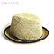 Kundengebundene 58cm einfaches Straw Panama Hat Womens Beach Straw Hats For Sun Protection