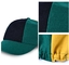 Platten-sackartige grüne Kricket-Kappe der Wolle8 mit kundenspezifischem Logo