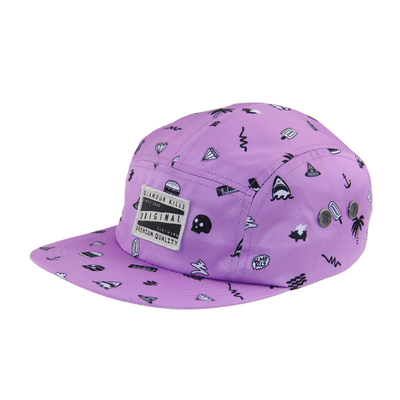 Anpassungsfähige 5 Panel Camping Baseball-Kappe für den Sommer