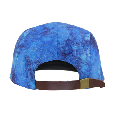 5 Panels Camp Caps mit Sublimationsdruck und Gewebe