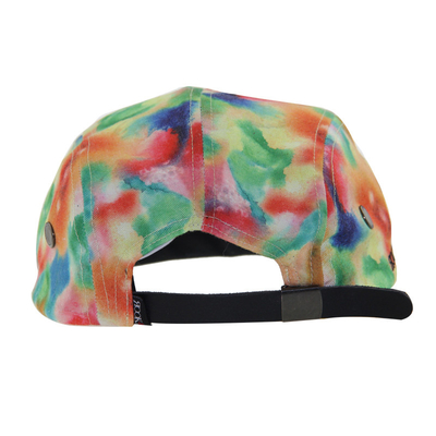 Tie Dye Druck Custom Floral 5 Panel Camp Caps für Damen Modisch