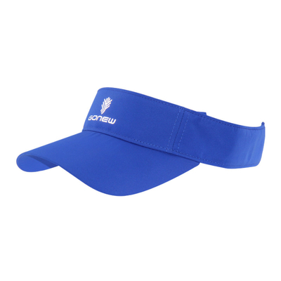 Blaue Ladies Sport Visier mit reflektierendem Übertragung Druck Logo
