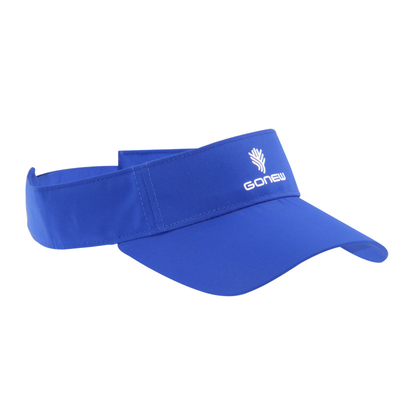 Blaue Ladies Sport Visier mit reflektierendem Übertragung Druck Logo