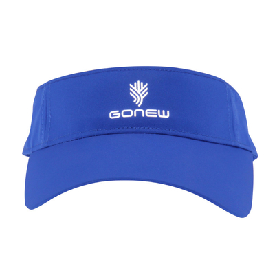 Blaue Ladies Sport Visier mit reflektierendem Übertragung Druck Logo