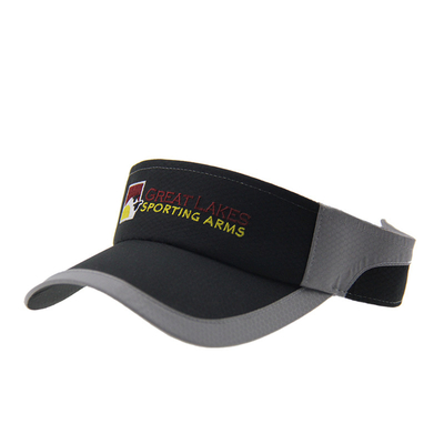 Sommer Polymesh Stickerei Sport Sonnenmarke Kappen mit gebogener Spitze