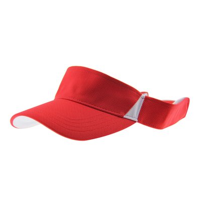Sommerrotes Polymesh-Sonnenschutzhut mit verstellbarem Verschluss