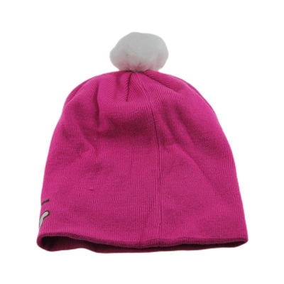 Komfortable Acryl Beanie Hüte Custom Printed Beanie Hüte Pom Pom On Top