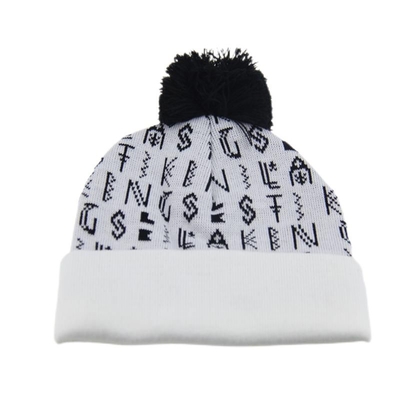 Männliche Mikro Fleece Manschetten Gewirkte Beanie Hüte mit Stickerei Customized Logo