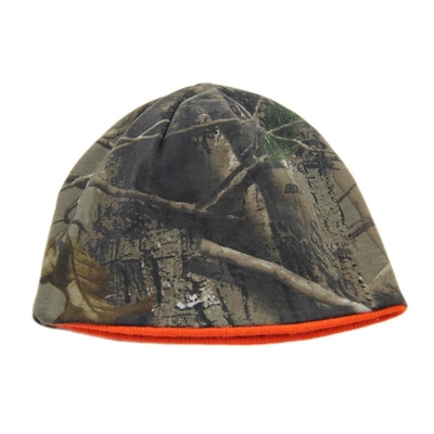 Unisex-Camouflage Umkehrbare Strick-Beanie-Hüte Individuelle Stickerei Logo