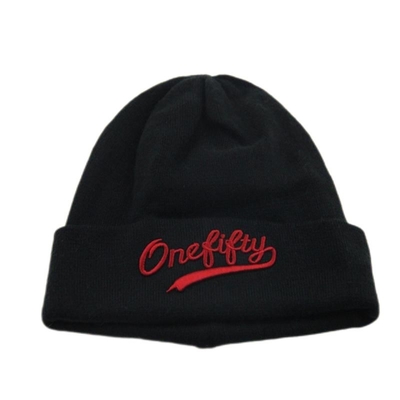 SGS/UL Zertifizierte Erwachsene Fitted Beanie Hats Manschetten Damen schwarze Beanie Hut