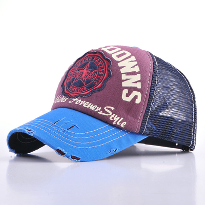 Vintage verstellbare 5 Panel Trucker Hut Männer Frauen Sommer gewaschen Trucker Cap