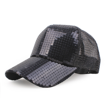 All-Day Comfort 5 Panel Mesh Trucker Hut Sequin Trucker Hut verstellbar