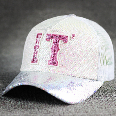 All-Day Comfort 5 Panel Mesh Trucker Hut Sequin Trucker Hut verstellbar