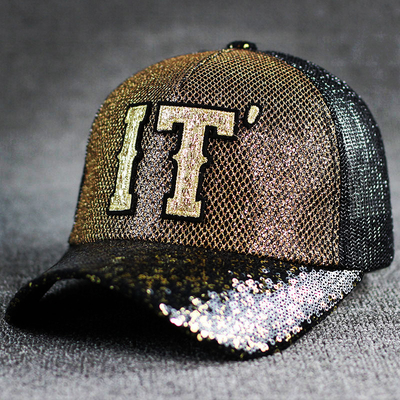All-Day Comfort 5 Panel Mesh Trucker Hut Sequin Trucker Hut verstellbar