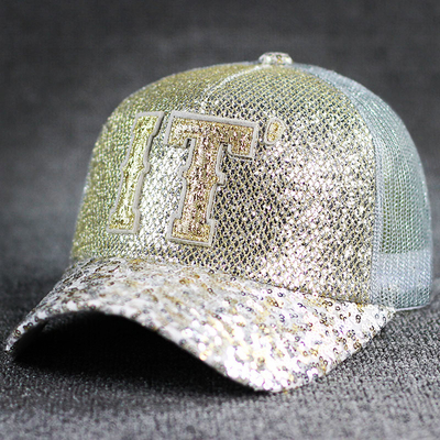 All-Day Comfort 5 Panel Mesh Trucker Hut Sequin Trucker Hut verstellbar