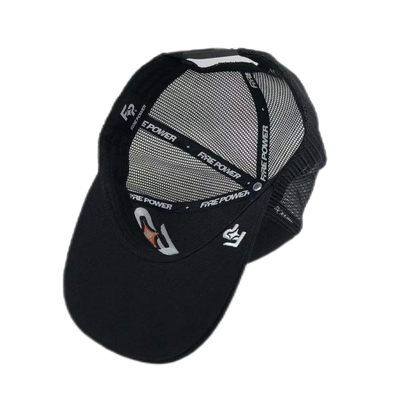 6 Panel Flachspitze verstellbare Maschen Trucker Hut mit Snapback-Schließung