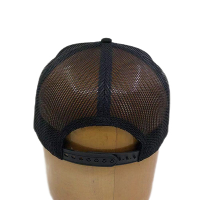 6 Panel Flachspitze verstellbare Maschen Trucker Hut mit Snapback-Schließung