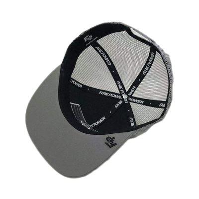 6 Panel Flachspitze verstellbare Maschen Trucker Hut mit Snapback-Schließung