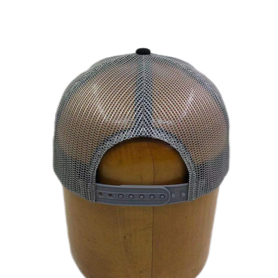6 Panel Flat Peak Verstellbares Mesh Trucker Kappen mit Applique Stickerei