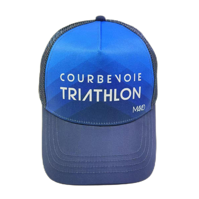 Sublimationsdruck 5 Panel High-Profile Trucker Hut Maßgeschneiderte Trucker Kappen