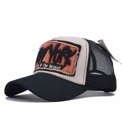 Vintage verstellbare 5 Panel Trucker Hut Männer Frauen Sommer gewaschen Trucker Cap
