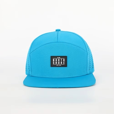 Custom Front Flat Peak Snapback Mittlerer Profil 7 Panel Snapback Hut