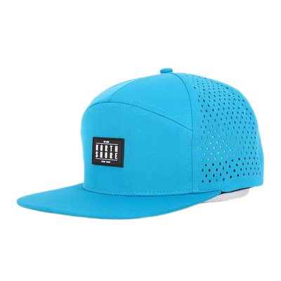 Custom Front Flat Peak Snapback Mittlerer Profil 7 Panel Snapback Hut