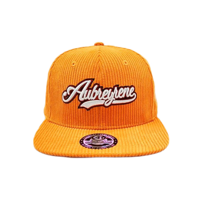 Unisex-Konstruktion 6 Panel Snapback Hut Corduroy Flachspitze Mittlerer Profil Snapback