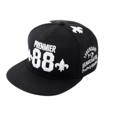 Dauerhafte Wolle 5 Panel Snapback Hut 3D Stickerei Baseballmütze anpassbar