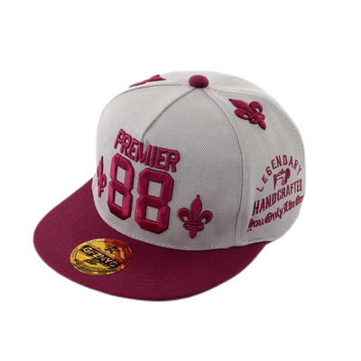 Dauerhafte Wolle 5 Panel Snapback Hut 3D Stickerei Baseballmütze anpassbar