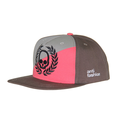 2 Farbtöne Vorderplatten Baumwolle Snapback Kappe Maßgeschneiderte 5 Platten Hüte Stilvoll