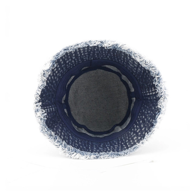 OEM ODM Gewaschen Die rohen Kanten Jeans Eimer Hüte Vintage Klassiker Eimer Hut