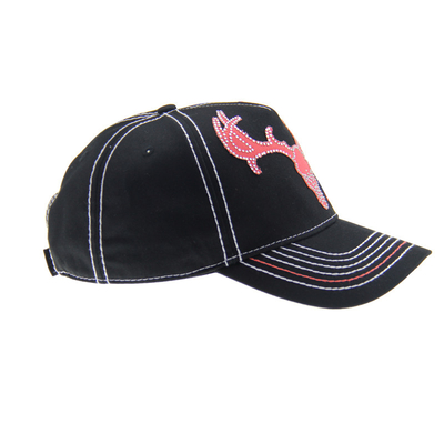 Vorgebeugtes Visier Bürste Baumwolle Baseballkappe 5 Panel Männer Baseball Hut