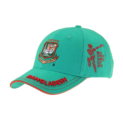 Dauerhafte Qualität Baumwollstickerei Baseballkappen, Baseballhut für Männer/Frauen für Cricket