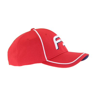 Rot Polymesh Stick Logo Baseballmütze Unisex Low Profile Verstellbares Casual Hut