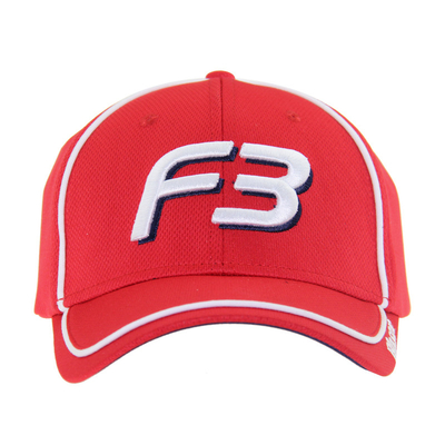 Rot Polymesh Stick Logo Baseballmütze Unisex Low Profile Verstellbares Casual Hut