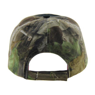 6 Panel Kamouflage Stickerei Baseballkappen im Freien, Unisex Low Profile Verstellbare Jagdmütze