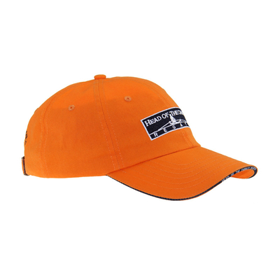 Klassische 6-Panel-Baumwoll-Embroidery Baseballkappen, Low-Profile-Sandwich-Verstellkappen für Männer und Frauen