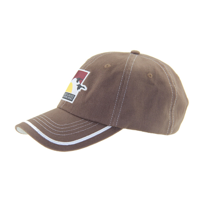 Klassische Baumwollstickerei Outdoor Baseballkappen 6 Panel gebaut