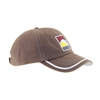 Klassische Baumwollstickerei Outdoor Baseballkappen 6 Panel gebaut