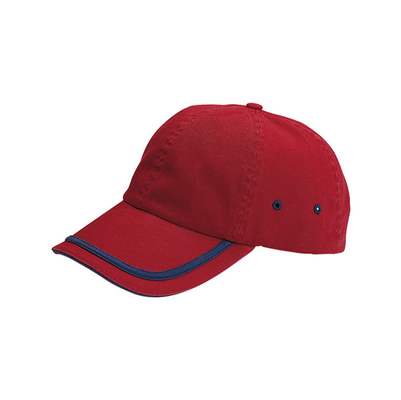 Sechs-Panel-Baumwoll-Baseballkappen ohne Aufbau Baseballkappen im Freien Baseballkappen mit Velcro-Schließung