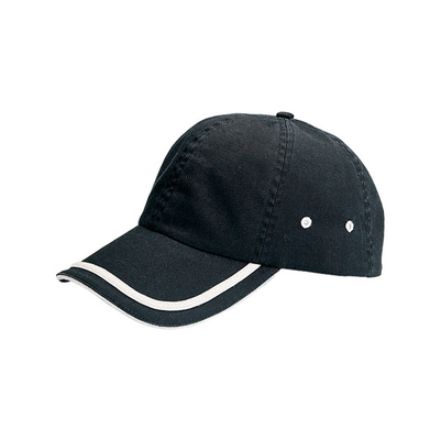 Sechs-Panel-Baumwoll-Baseballkappen ohne Aufbau Baseballkappen im Freien Baseballkappen mit Velcro-Schließung