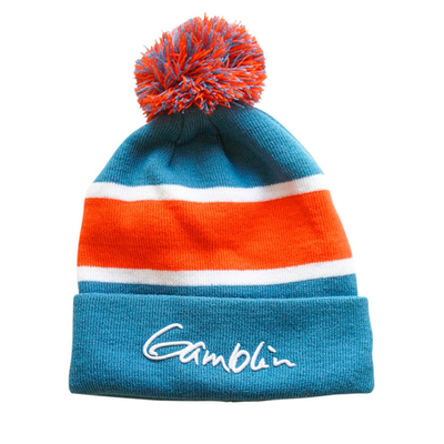 Komfortable Acryl Beanie Hüte Custom Printed Beanie Hüte Pom Pom On Top