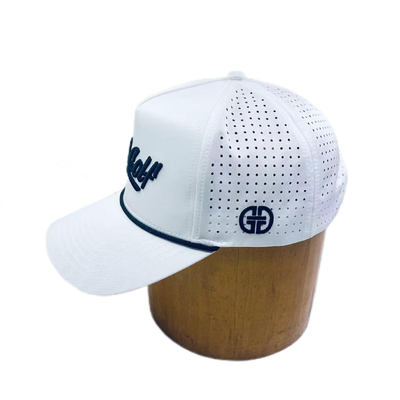5 Panels Hochprofil-Bräderie Golfmützen Frauen Atemberaubende Baseballmütze einstellbar