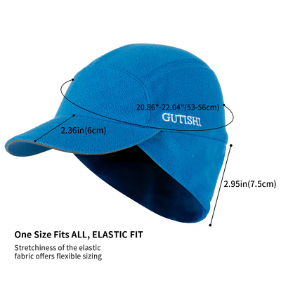 Fleece Ponytail Hut für Frauen Reflektierende Winterhut mit Drop Down Ohrwärmer