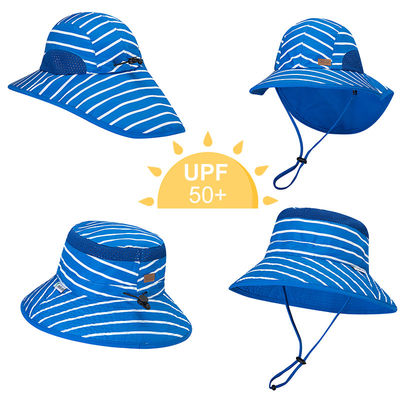 UV-der Sun-Hüte der UV- beständige breite Rand-Kinder 50+ UPF mit Hals-Klappe 43cm 55cm