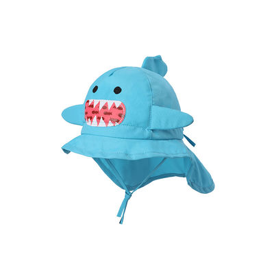 Der Tieranti-UVkinder blaue Farbe breiten des Rands der Eimer-der Hut-UPF 50+